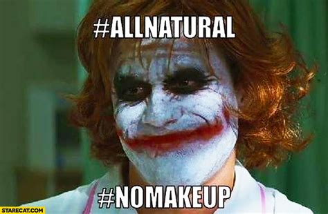 joker stare makeup meme